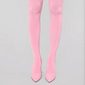 Fashion Nova Shoes - Pink thigh high boot Fashion Nova Shoes - Pink thigh high boot